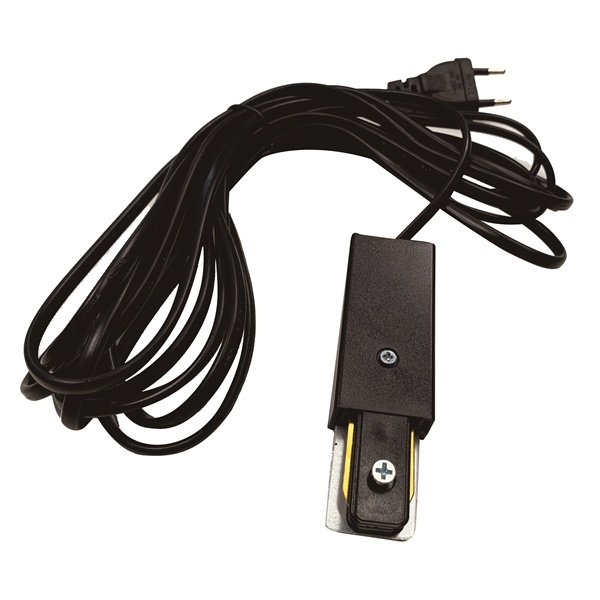 Токоввод с вилкой Ledvance ECOTrackRAIL1PH PlugConnect BK 220V черный для однофазного шинопровода