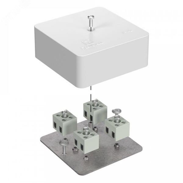 Коробка огнестойкая Промрукав 75х75х30 для кабель-канала 40-0450-FR1.5-8 Е15-Е120