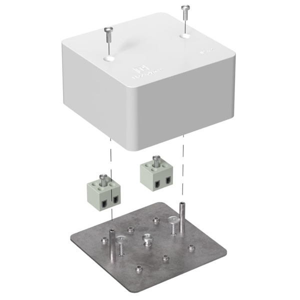 Коробка огнестойкая Промрукав 85х85х45 для кабель-канала 40-0460-FR2.5-4 Е15-Е120