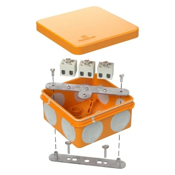 Коробка огнестойкая Промрукав 80х80х40 для о/п 60-0210-FR2.5-4 Е15-Е120 двухкомпонентная