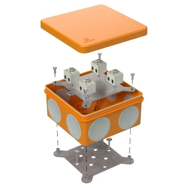 Коробка огнестойкая Промрукав 100х100х50 для о/п двухкомпонентная 60-0300-FR6.0-4 Е15-Е120