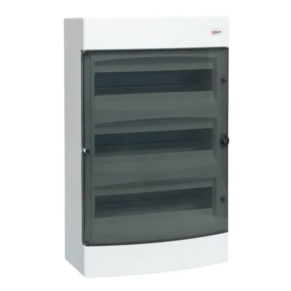 Щит распределительный навесной EKF PROxima Unix 3х18 модулей IP41 прозрачная дверь