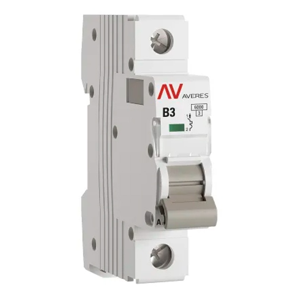 Выключатель автоматический EKF AVERES AV-6 3A (B) 1P однофазный 6kA