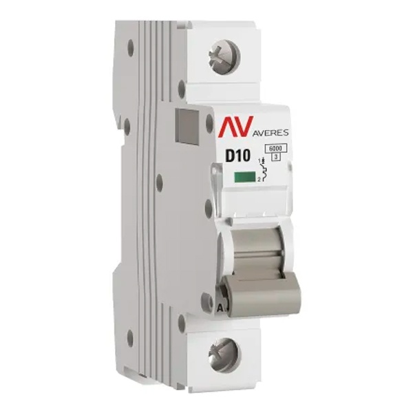 Выключатель автоматический EKF AVERES AV-6 10A (D) 1P однофазный 6kA