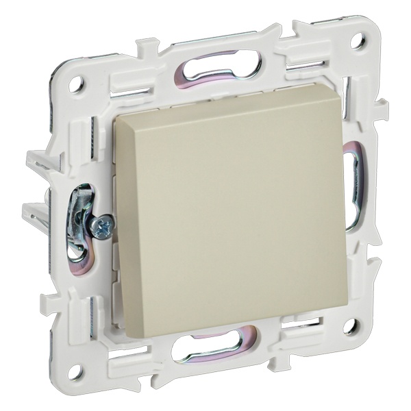 Переключатель одноклавишный ИЭК SKANDY SK-V02B 10А бежевый