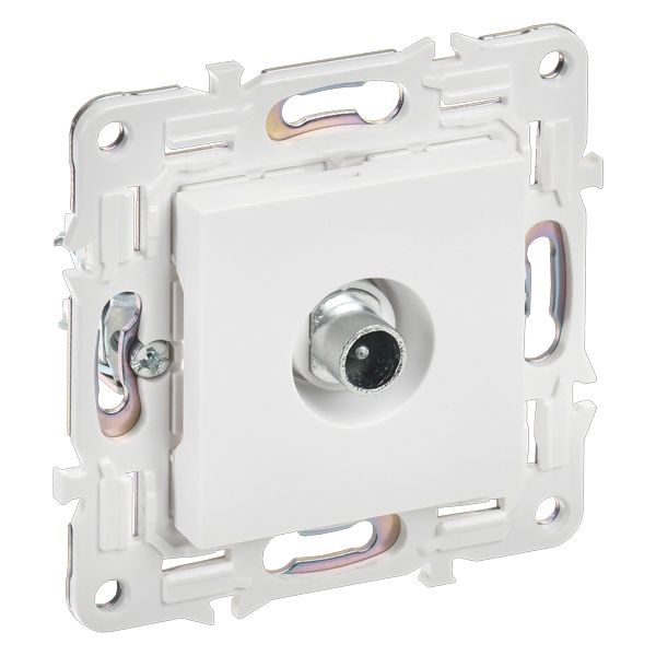 Розетка TV проходная ИЭК SKANDY SK-A17W арктический белый