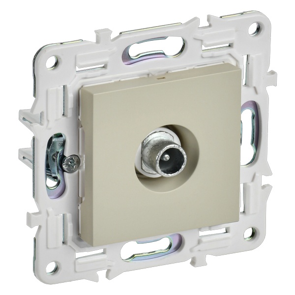 Розетка TV проходная ИЭК SKANDY SK-A17B бежевый