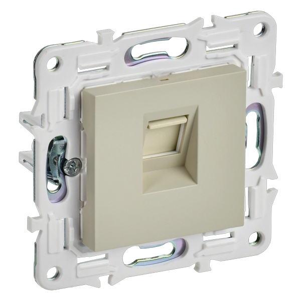 Розетка компьютерная RJ45 кат.5E ИЭК SKANDY SK-K01B бежевый