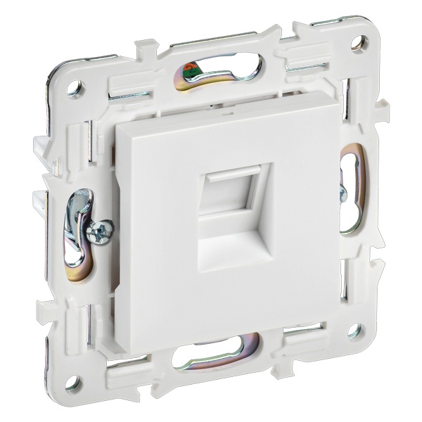 Розетка компьютерная RJ45 кат.6 ИЭК SKANDY SK-K02W арктический белый