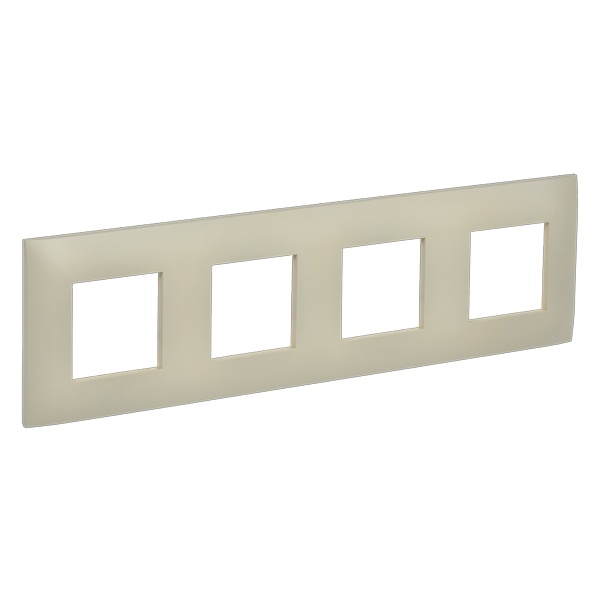 Рамка 4 поста ИЭК SKANDY SK-F04B бежевый