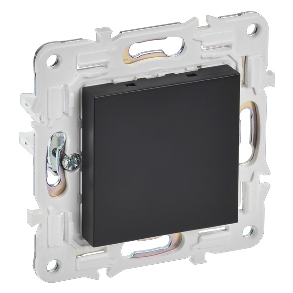 Заглушка с суппортом ИЭК SKANDY SK-C01Bl черный