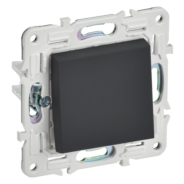 Переключатель одноклавишный ИЭК SKANDY SK-V02G 10А графит