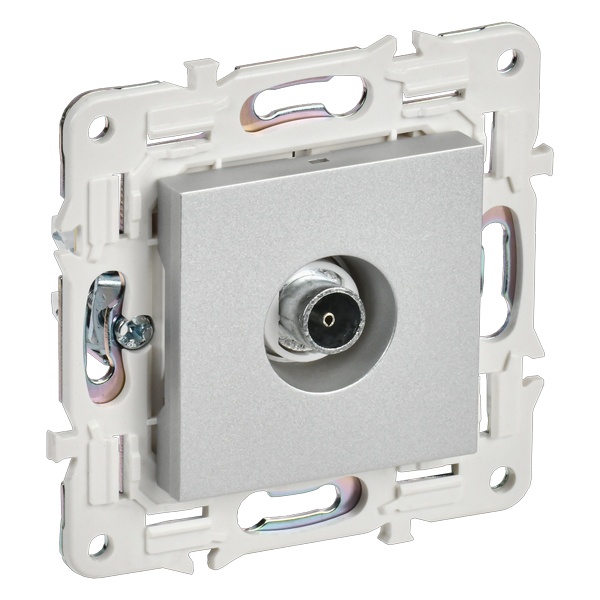 Розетка TV оконечная ИЭК SKANDY SK-A12S серебряный