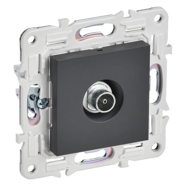 Розетка TV оконечная ИЭК SKANDY SK-A12T титан