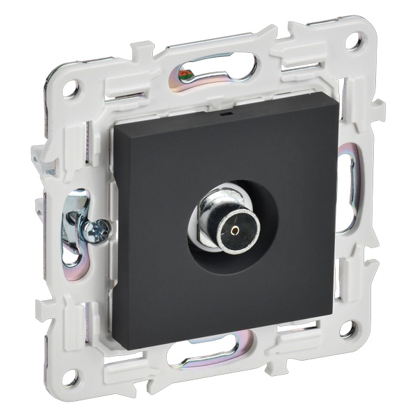 Розетка TV оконечная ИЭК SKANDY SK-A12G графит