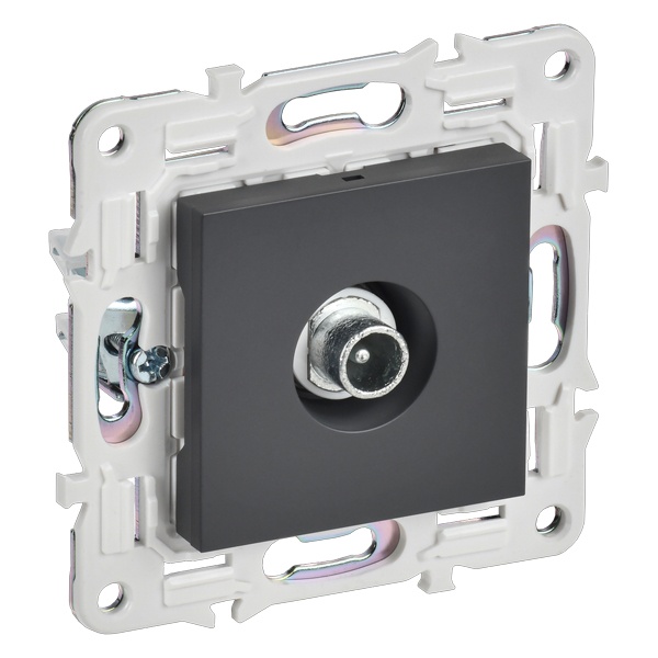 Розетка TV проходная ИЭК SKANDY SK-A17T титан