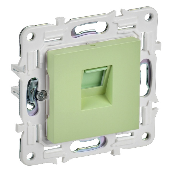 Розетка компьютерная RJ45 кат.5E ИЭК SKANDY SK-K01M мятный