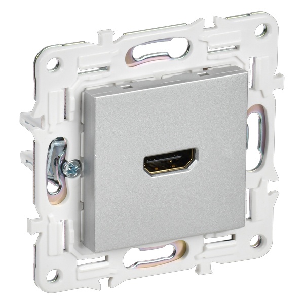 Розетка HDMI ИЭК SKANDY SK-H01S серебряный