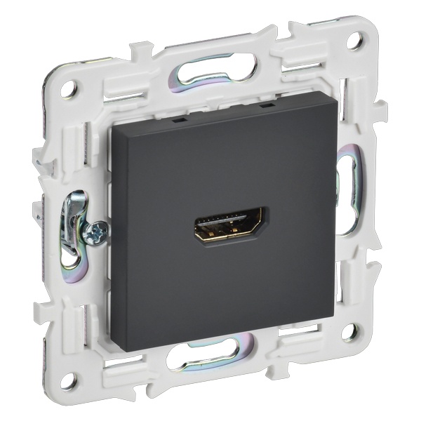 Розетка HDMI ИЭК SKANDY SK-H01G графит