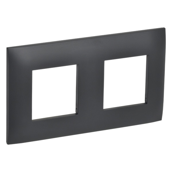 Рамка 2 поста ИЭК SKANDY SK-F02T титан