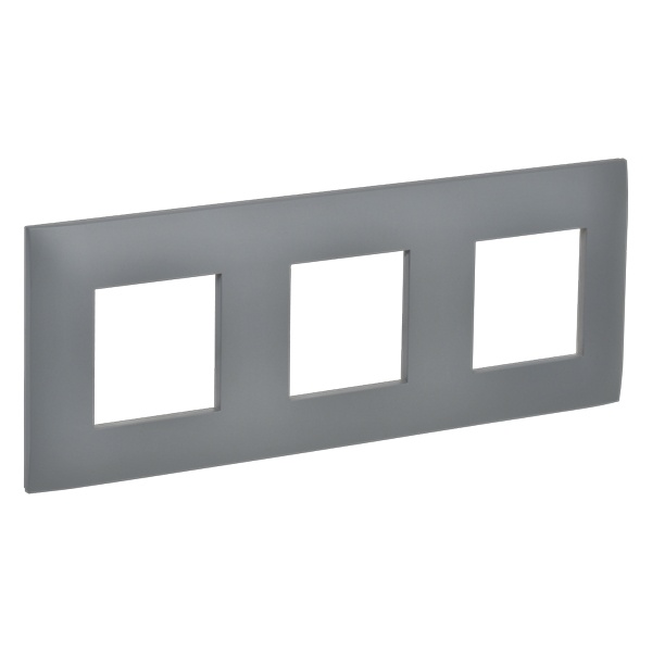 Рамка 3 поста ИЭК SKANDY SK-F03Gr серый