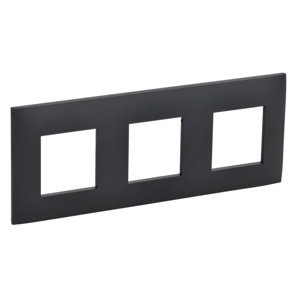Рамка 3 поста ИЭК SKANDY SK-F03G графит