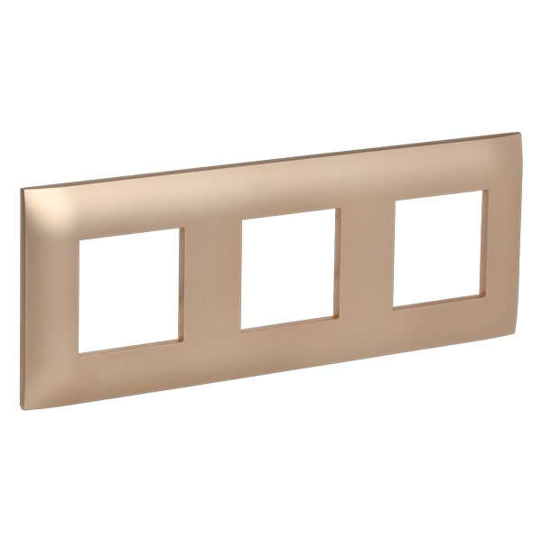 Рамка 3 поста ИЭК SKANDY SK-F03Sa песочный