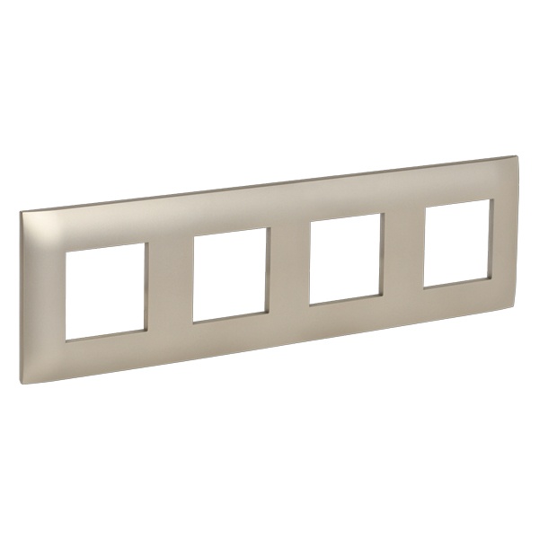 Рамка 4 поста ИЭК SKANDY SK-F04Sh шампань