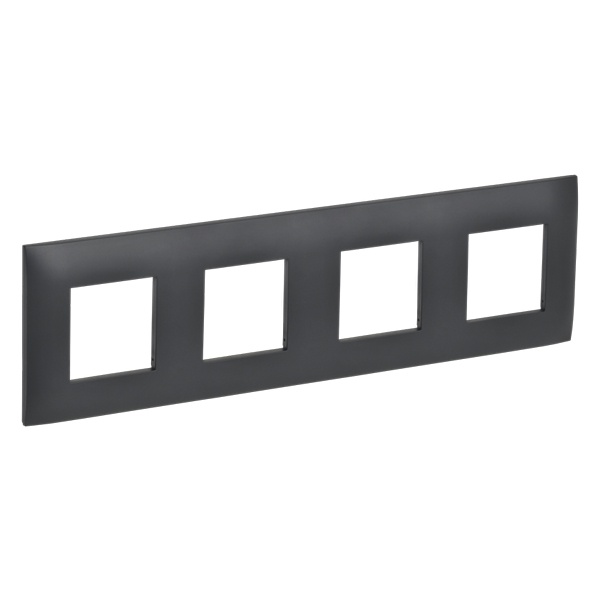 Рамка 4 поста ИЭК SKANDY SK-F04T титан