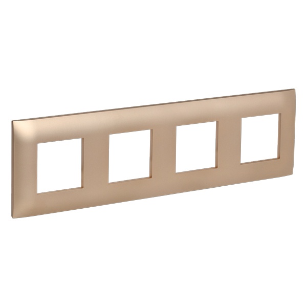 Рамка 4 поста ИЭК SKANDY SK-F04Sa песочный