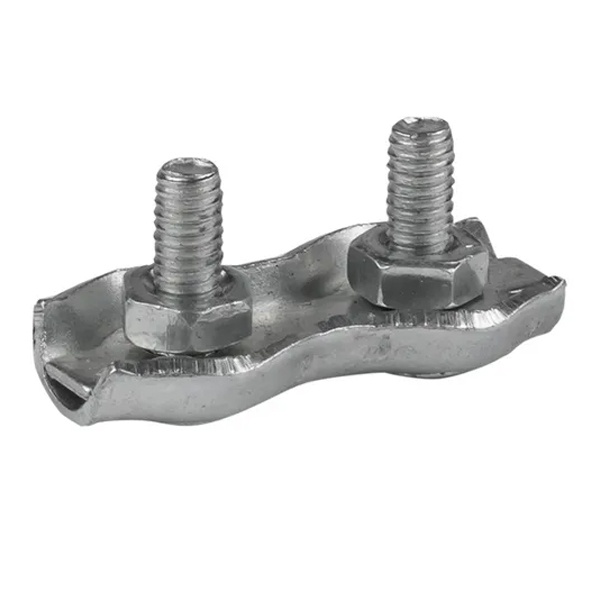 Зажим для троса EKF двойной Duplex толщина 3 мм стальной