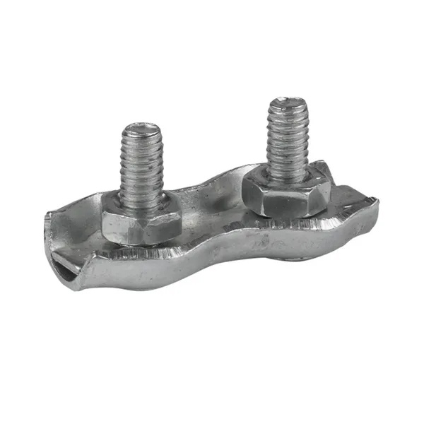 Зажим для троса EKF двойной Duplex толщина 4 мм стальной