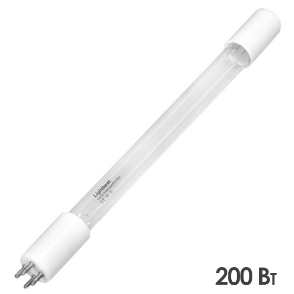 Лампа амальгамная LightBest GPHVA 515T10 STEP 200W 5A (J-32200, P-32200, ДБ-32200)