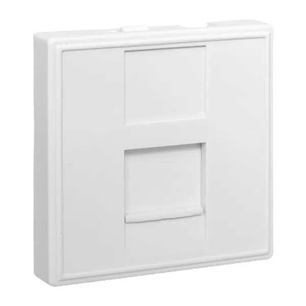 Розетка EKF C-Line RJ45 кат.6 2 модуля белая