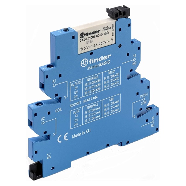 Интерфейсный модуль Finder (34.51.7.060.0010+93.61.8.230) MasterBASIC 1CO 6A AgNi 230-240В AC