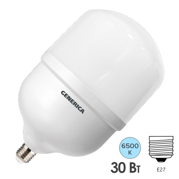 Лампа светодиодная Generica (ИЭК) LED HP 30W 6500K 230V E27
