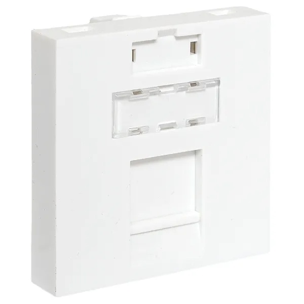 Вставка розеточная EKF TERACOM для одного RJ Keystone формат Mosaic 2м со шторками