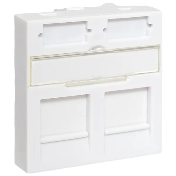 Вставка розеточная EKF TERACOM для двух RJ Keystone формат Mosaic 2м со шторками