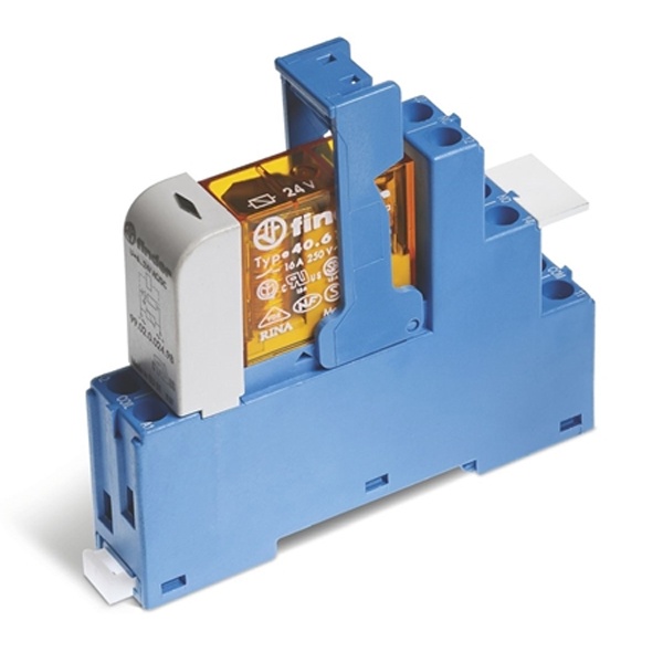 Интерфейсный модуль Finder 1CO 16А AgCdO 24В DC винтовые клеммы светодиод диод