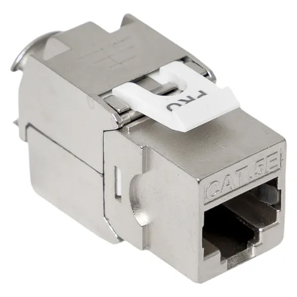 Розеточный модуль EKF TERACOM RJ45 cat.5E Keystone экранированный STP 110 IDC 180 самозажимной