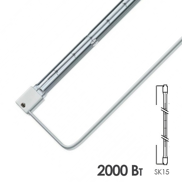Лампа инфракрасная LightBest IRK 9038 2000W 235V SK15 RU656 (13214Z/98, 6423205)