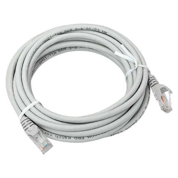 Патч-корд EKF TERACOM PRO Cat.6 неэкранированный UTP оболочка LSZH серый (5,0м)