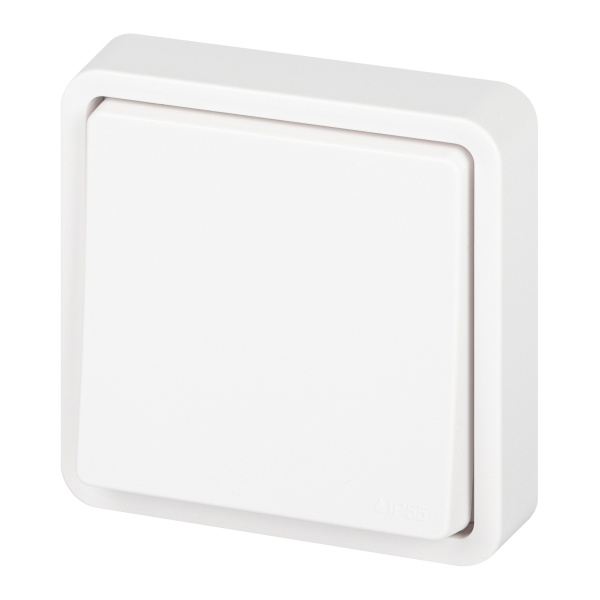 Переключатель скрытой установки ЭРА Эксперт 11-1523-01 10А IP55 белый