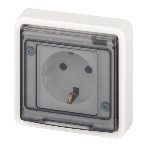 Розетка скрытой установки ЭРА Эксперт 11-2521-01 2P+E 16А IP55 белый
