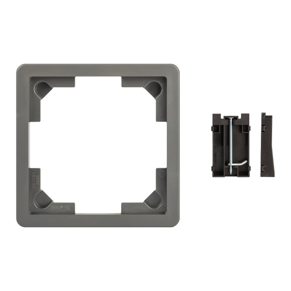 Комплект ЭРА 18-7001-03 для установки люка IP66 в фальш-пол (рамка + монтажные лапки) серый