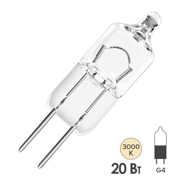 Лампа галогенная для духовых шкафов LightBest LBH 9035 20W 12V G4 CL Oven 450°С