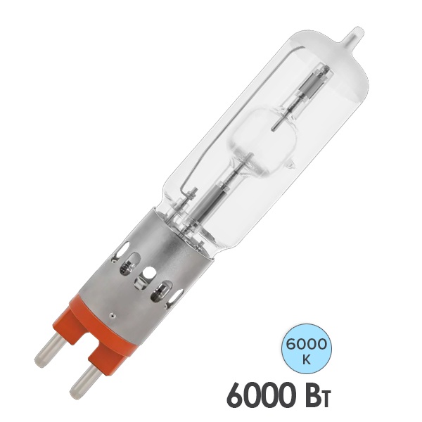Лампа специальная металлогалогенная Osram HMI 6000W DIGITAL 6000K GX38 600000Lm 500h d75x360mm