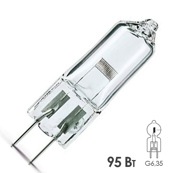 Лампа специальная галогенная LightBest LBH 9053 95W G6.35 17V (аналог Philips 14623, Narva 55292)