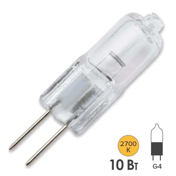 Лампа галогенная капсульная LightBest LBH 9057 10W G4 12V (аналог Osram 64415 S)
