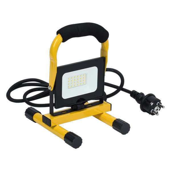 Прожектор светодиодный ИЭК с ручкой LED СДО 06-20П 20W 6500K IP65 переносной черный